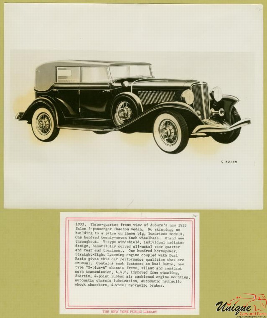 1933 Auburn Press Release Page 11